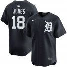 Detroit Tigers #18 Jahmai Jones Nike Navy White Alternate Limited Player Jersey