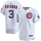 Chicago Cubs #3 Alex  Bregman White 2026 Home Limited Stitched Baseball Jersey