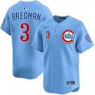 Chicago Cubs #3 Alex  Bregman Light Blue Alternate Limited Jersey