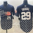 Men's Detroit Tigers #29 Tarik Skubal Navy With Patch Vapor Premier Limited Jersey