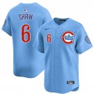 Men's Chicago Cubs #6 Matt Shaw Blue 2024-25 2nd Alternate Limited Stitched Jersey
