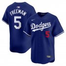 Los Angeles Dodgers #5 Freddie Freeman Number Blue Cool Base Jersey