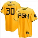 PIT #30 Paul Skenes Yellow City Connect Stitched Jersey