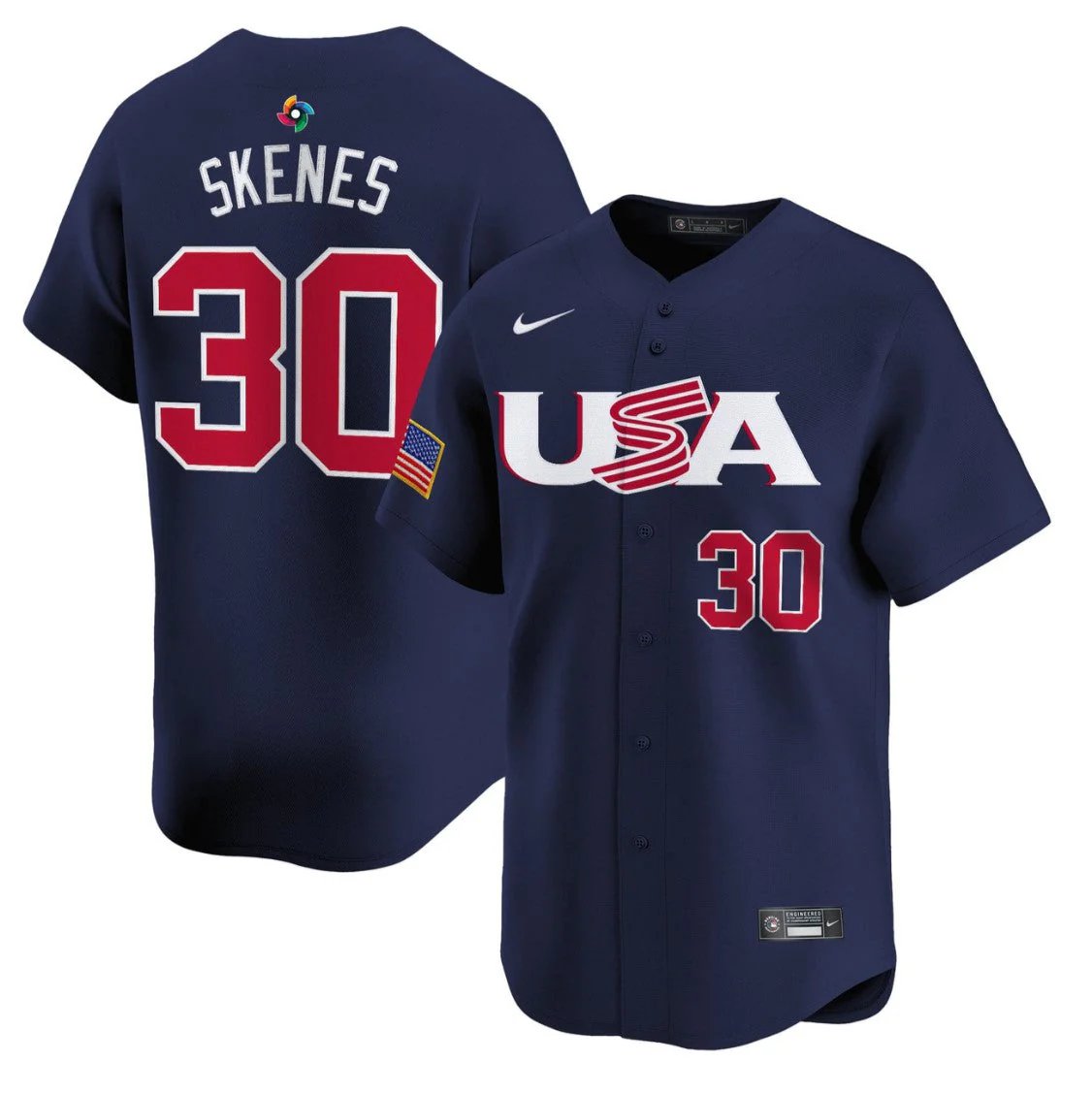 Paul Skenes Jersey #30 Projected Team USA World Baseball Classic