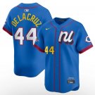 National League #44 Elly De La Cruz Blue 2025 All-Star Edition Limited Stitched Baseball Jersey