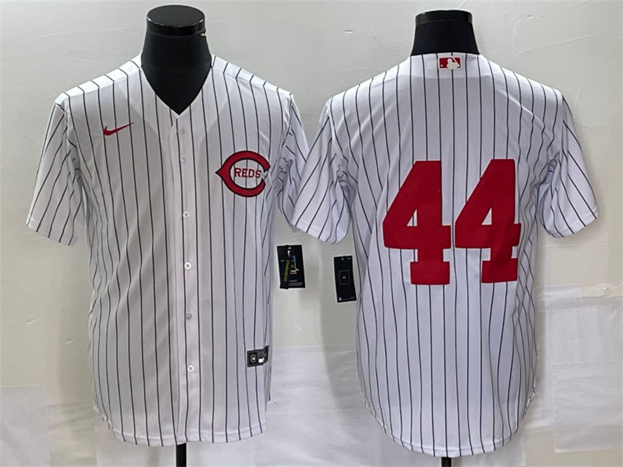Men's Cincinnati Reds #44 Elly De La Cruz White Field Of Dreams Cool Base Stitched Jersey
