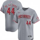 Cincinnati Reds #44 Elly De La Cruz Gray Away Limited Stitched Baseball Jersey