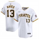 Pittsburgh Pirates #13 Ke'Bryan Hayes White Home Limited Baseball Stitched Jersey