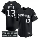 Ke'Bryan Hayes Jersey #13 Pittsburgh Pirates Gothic Steel City Stitched