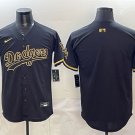 Dodgers Blank Black Gold 2025 World Series Champions Patch Limited Stitched Baseball Jersey