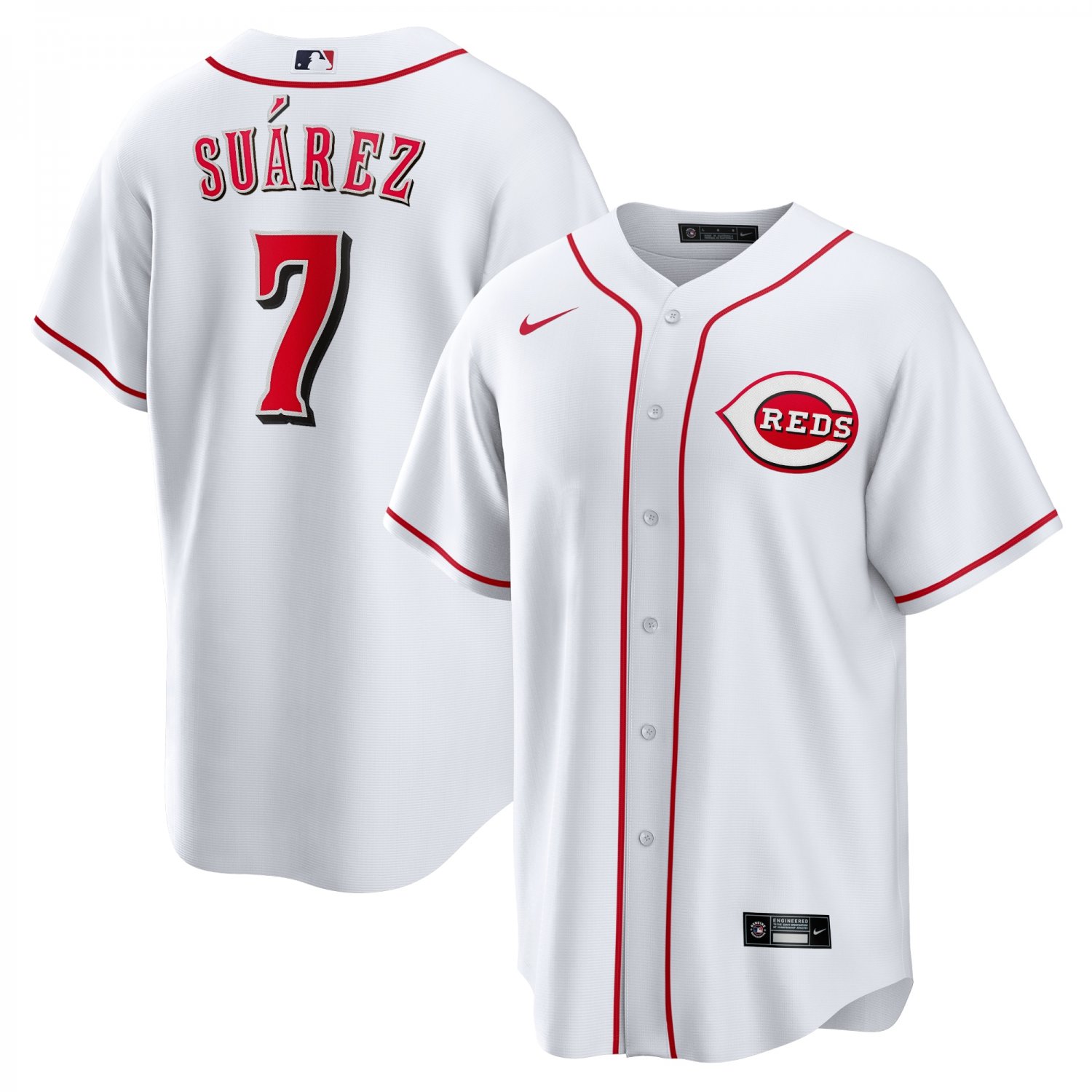 Eugenio Suarez Cincinnati Reds Nike Home Replica Player Name Jersey &acirc;�� White