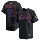 Mens New York Mets #19 Bo Bichette Nike Black Alternate Limited Jersey