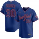 Mens New York Mets #30 Hayden Senger Nike Royal Pullover Alternate 2nd Limited Jersey
