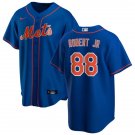 Mens New York Mets #88 Luis Robert Jr. Nike Royal Orange Alternate Limited Jersey