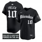 Sal Frelick Jersey #10 Milwaukee Brewers Gothic 414 Shadows Edition Black