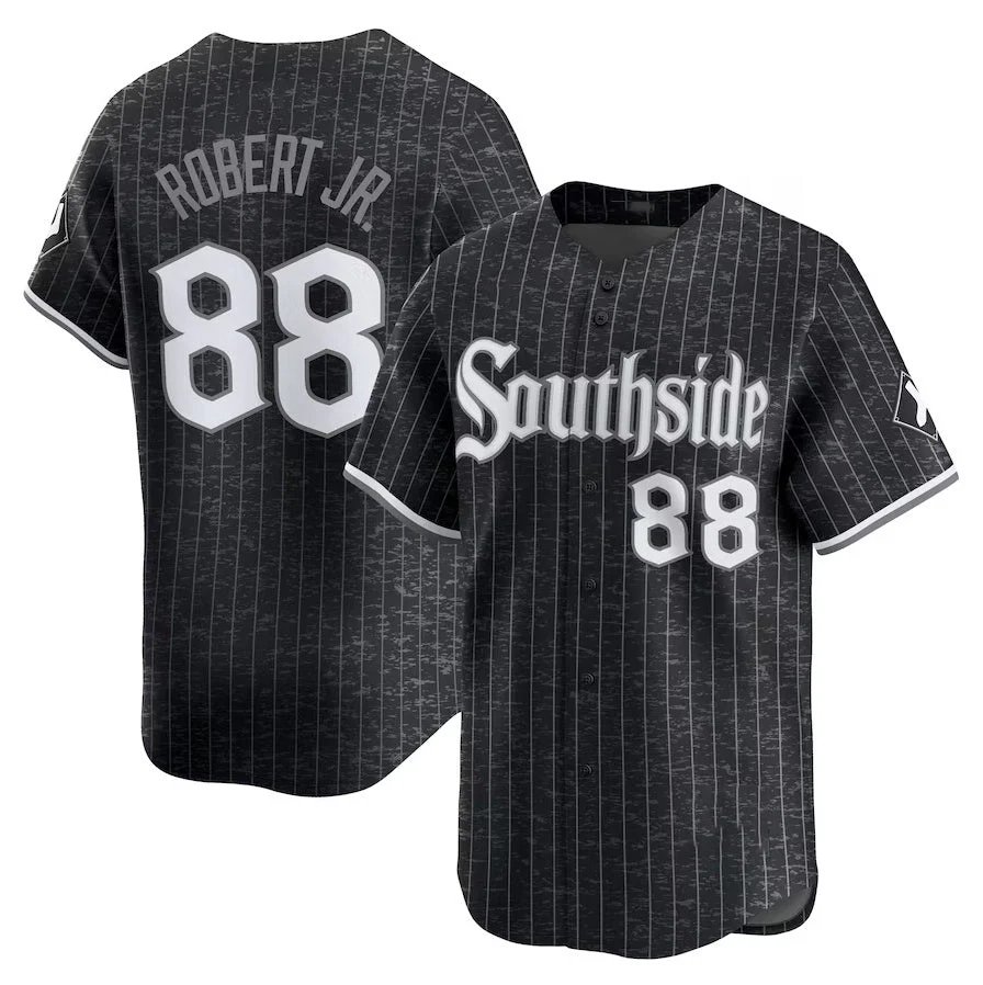 Chicago White Sox #88 Luis Robert Jr. City Connect Limited Player Jersey - Black