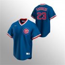 Mens Cubs #23 Ryne Sandberg cooper Jersey blue Retro