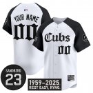 Custom Chicago Cubs Jersey Ryne Sandberg Tribute Limited Stitched Alternate
