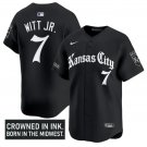 Bobby Witt Jr Jersey #7 Kansas City Royals Gothic Crown Edition Vapor Stitched