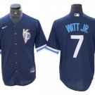 Kansas City Royals #7 Bobby Witt Jr. Navy City Connect Jersey