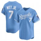KCR #7 Bobby Witt Jr. Blue With Patch Cool Player Jersey