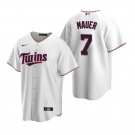 Any size Twins #7 Joe Mauer cool base jersey white