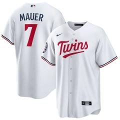 Joe Mauer Minnesota Twins 2024 Baseball Hall of Fame Jersey White
