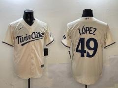 Minnesota Twins Pablo Lopez Cream Cities Alternate Replica Jersey