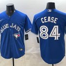 Men's Toronto Blue Jays #84 Dylan Cease Blue 2025 Cool Base Stitched Baseball Jersey