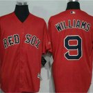 Men's Boston Red Sox #9 Ted Williams Red Stitched Baseball Jersey