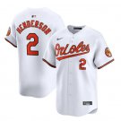 BAL #2 Gunnar Henderson White Cool Base Stitched Jersey
