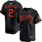 Baltimore Orioles Gunnar Henderson Nike Black Limited Player Jersey