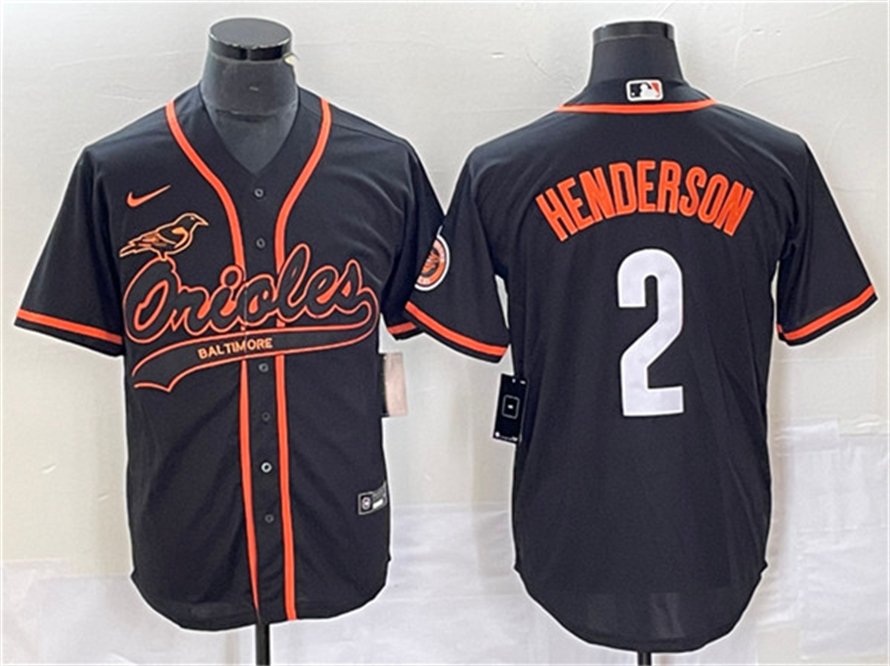 Men's BAL #2 Gunnar Henderson Black City Connect Cool Base Stitched Jersey