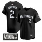 Gunnar Henderson Jersey #2 Baltimore Orioles Gothic Harbor Edition
