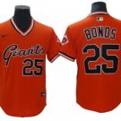 SFG #25 Barry Bonds Orange Cooperstown Jersey