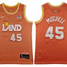 Men's Youth Cleveland Cavaliers #45 Donovan Mitchell City Edition Swingman Jersey Orange