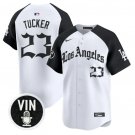 Kyle Tucker Jersey #23 Los Angeles Dodgers LA Gothic Style Vapor Stitched