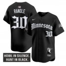 Julius Randle Jersey #30 Minnesota Timberwolves Gothic North Howl Edition Black