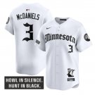 Jaden McDaniels Jersey #3 Minnesota Timberwolves Gothic North Howl Edition White