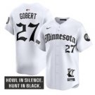 Rudy Gobert Jersey #27 Minnesota Timberwolves Gothic North Howl Edition White