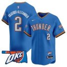 Gilgeous-Alexander Jersey #2 Oklahoma City Thunder Vapor Baseball Stitched Blue