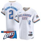 Gilgeous-Alexander Jersey #2 Oklahoma City Thunder Vapor Baseball Stitched White