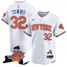 Karl-Anthony Towns Jersey #32 New York Knicks Vapor Baseball Stitched White
