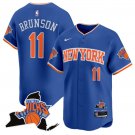 Jalen Brunson Jersey #11 New York Knicks Vapor Baseball Stitched Blue