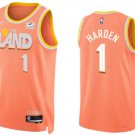Mens Youth Cleveland Cavaliers #1 James Harden Nike Orange 2025-26 City Edition Swingman Jersey