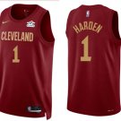 Mens Youth Cleveland Cavaliers #1 James Harden Burgundy Icon Edition Swingman Jersey