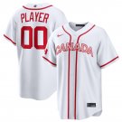 Men's Canada Baseball Custom White 2026 World Baseball Classic Home Stadium Stitched Jersey