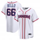 Men's Dominican Republic Baseball #66 Brayan Bello White 2026 World Baseball Classic Home Jersey
