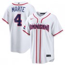 Men's Dominican Republic Baseball #4 Ketel Marte White 2026 World Baseball Classic Home Jersey