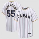 Men's Japan Baseball #55 Munetaka Murakami White 2026 World Baseball Classic Home Jersey
